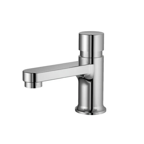 Rubinetto temporizzato time moderno per lavabo cromo