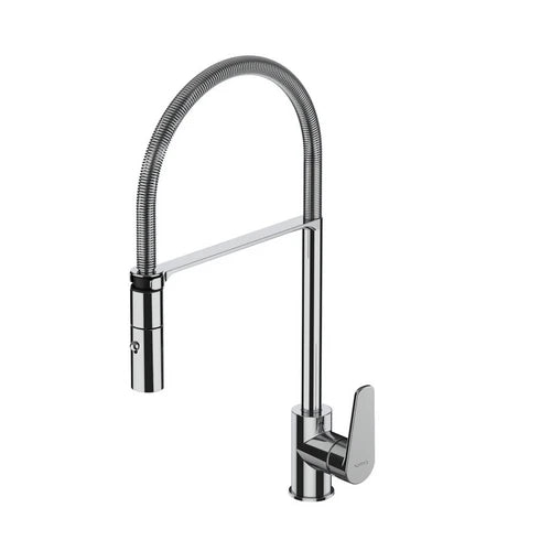 Miscelatore monocomando lavello semi-pro serie smeraldo c/doccetta cromo