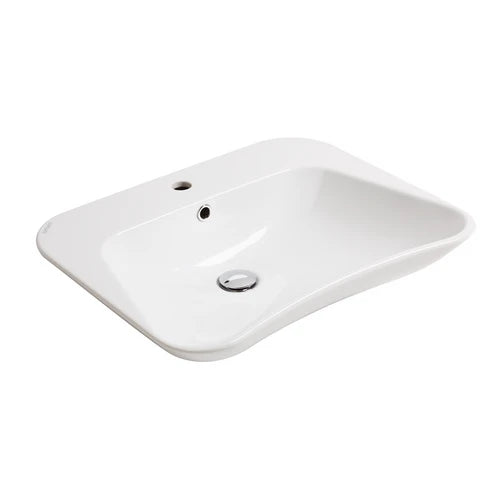 Lavabo ergonomico monoforo evolution l. 62 cm