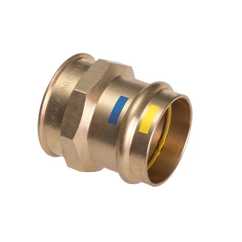 Manicotto f filetto f a pressare acqua/gas b one diam 15 x 1/2