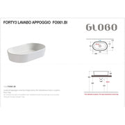 Lavabo da Appoggio Ceramica Globo Forty3 60X35 FO061.BI