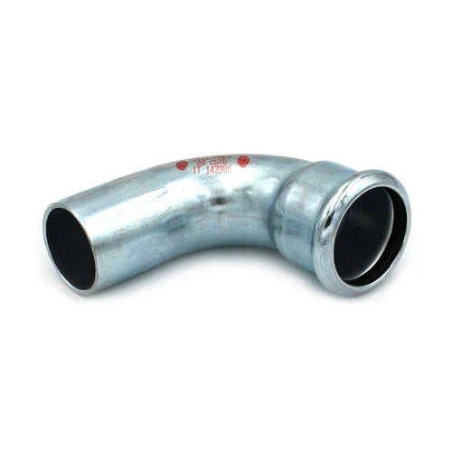 Curva 90 mf a pressare in acciaio carbonio steel pres diam. 22