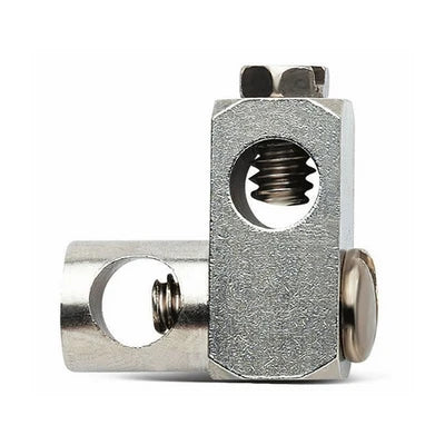 Snodino doppio ottone cromo