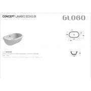 Lavabo Sottopiano Ceramica Globo Forty3 60x37 SC043.BI by CeramicStore | Lo specialista del tuo bagno