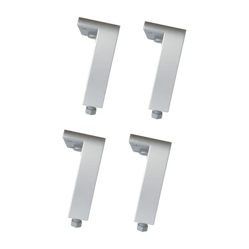 4 pz piedini regolabili anodizzati per legno -