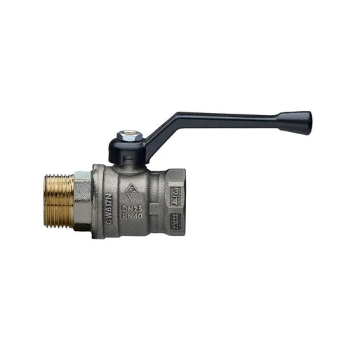 Valvola a sfera a passaggio totale mf con leva junior-sfer 1/2 dn 15 pn 40