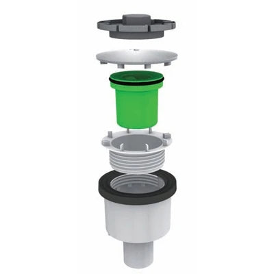 Piletta doccione foro 90mm con coperchio inox -