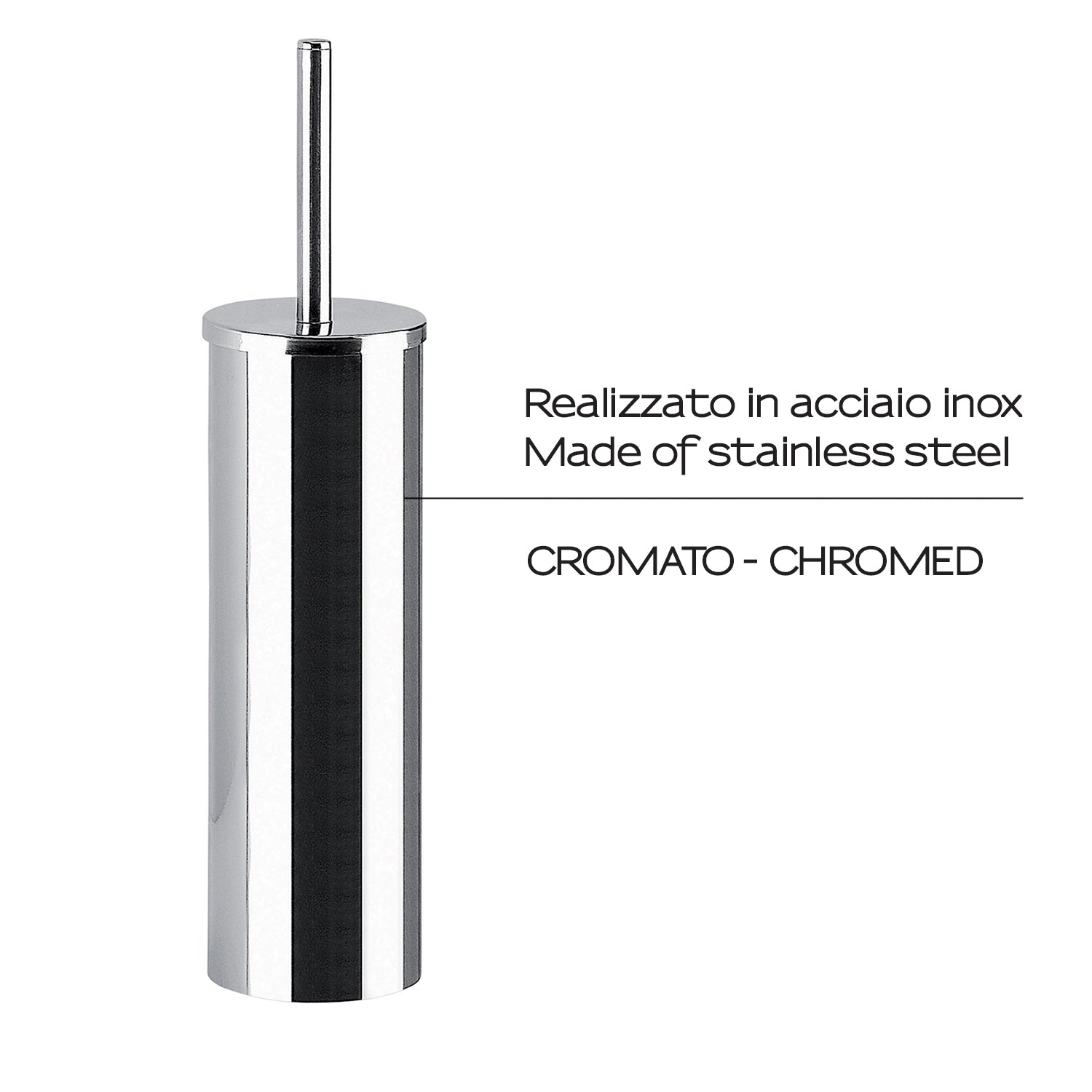Scopino in Acciaio Inox e Cromall Gedy serie Felce - Cromato by CeramicStore | Lo specialista del tuo bagno