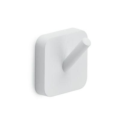 2 appendiabiti Gedy modello Tonga 4.7x3.1xH4.9 cm - Bianco Matt