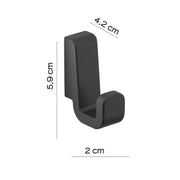 Appendiabiti 2 pezzi in Ottone e Cromall Gedy serie Samoa - Nero Matt by CeramicStore | Lo specialista del tuo bagno