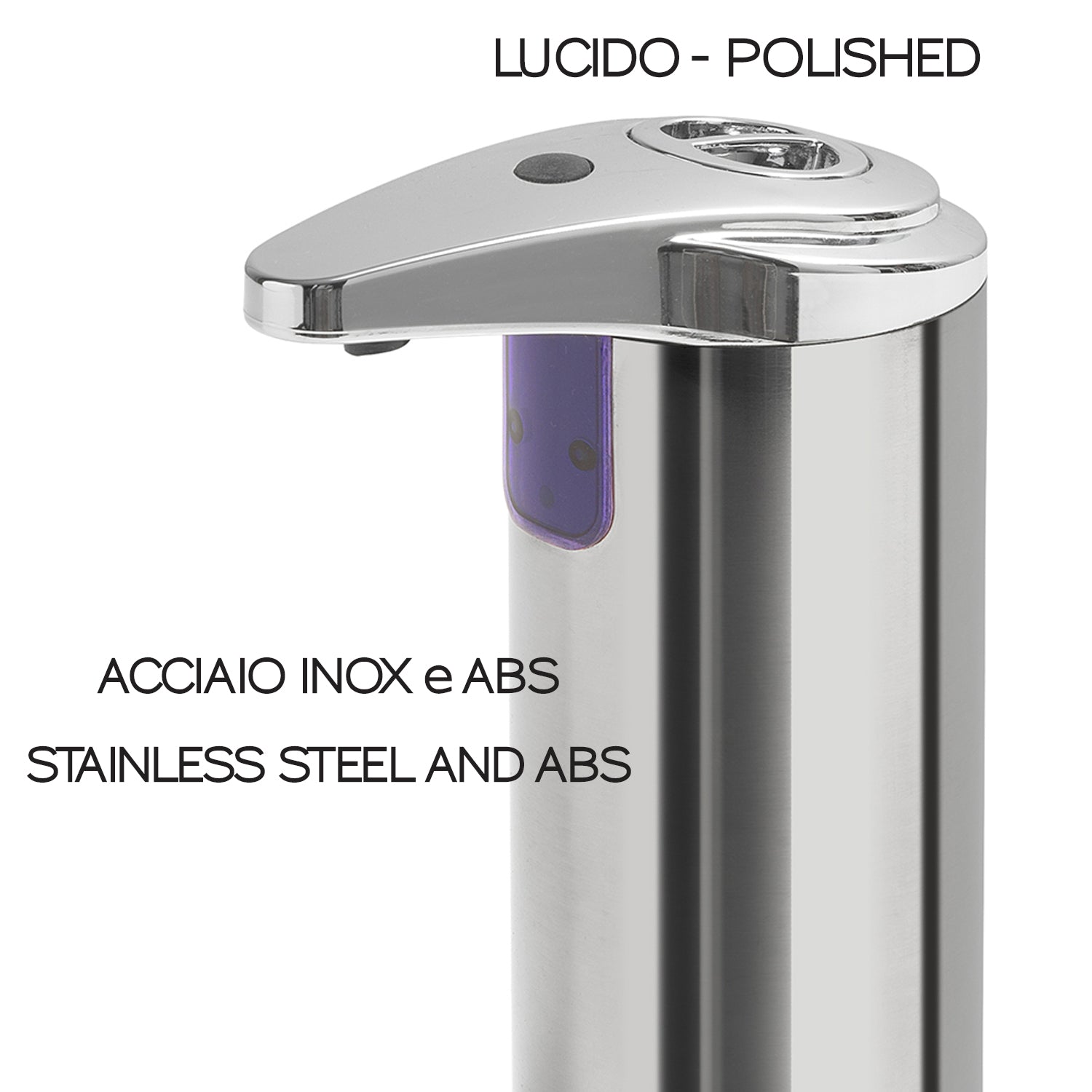 Distributore sapone/gel igienizzante di Gedy modello Chromis da 240 ml - Lucido by CeramicStore | Lo specialista del tuo bagno