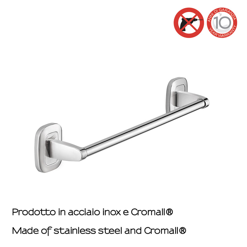 Porta asciugamani 35 cm a parete di Gedy serie Everest - Cromato by CeramicStore | Lo specialista del tuo bagno