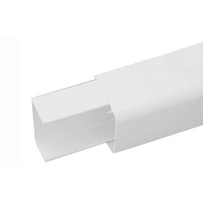 Canalina pvc con base e coperchio per impianti di climatizzazione mm. 35 x 30 l. mt. 2
