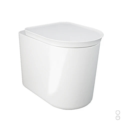 Vaso filo muro valet rimless bianco alpino