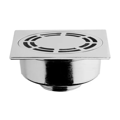 Piletta pavimento ottone con griglia quadra 1 1/4
