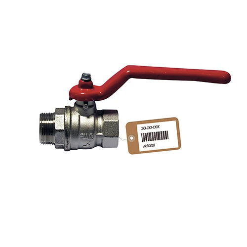 Valvola a sfera mf con leva f-brico 3/4 dn 20 pn 40