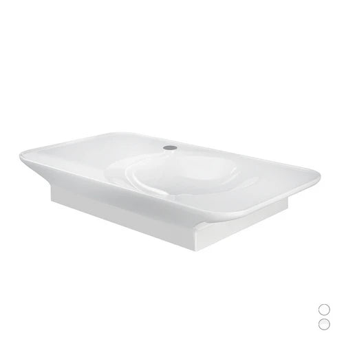 Lavabo sospeso valet da 92 cm ripiano a sx bianco alpino