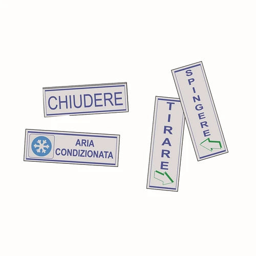 Etichetta adesiva segnaletica cm 15 x 5 aria condizionata