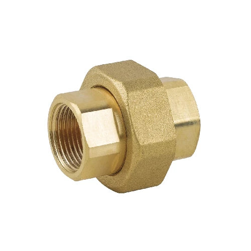 Raccordo diritto con o-ring 3 pz ff in ottone giallo 3/4