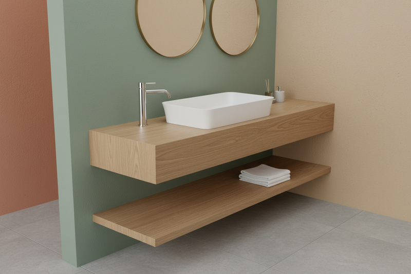 Lavabo da appoggio rettangolare 55x38 cm Ideal Standard Ipalyss E207601