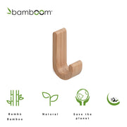 Set di 2 appendini in bambà¹ Gedy serie Himalaya - Naturale by CeramicStore | Lo specialista del tuo bagno