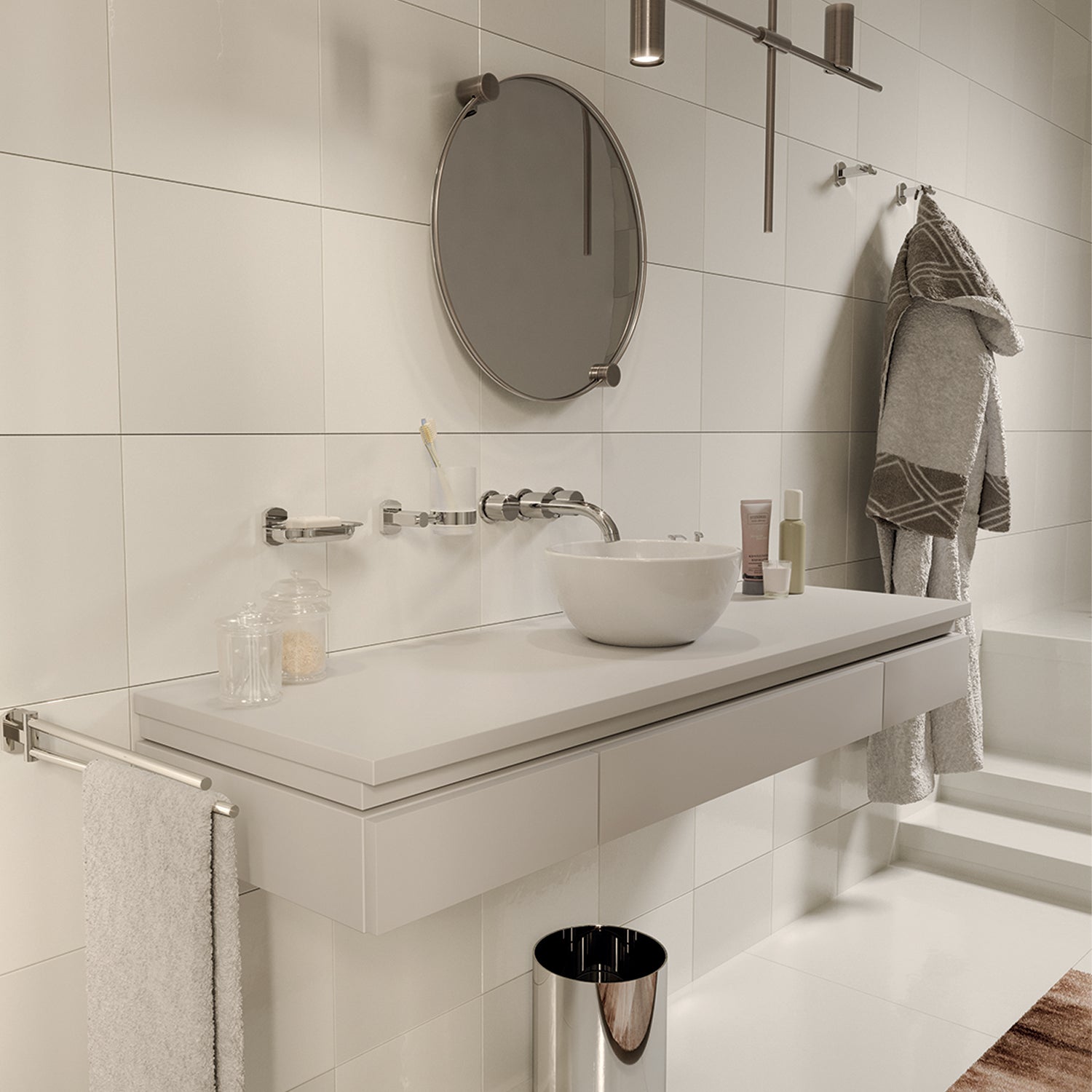 Portasapone inamovibile a parete di Gedy serie Edera Plus - Cromato by CeramicStore | Lo specialista del tuo bagno