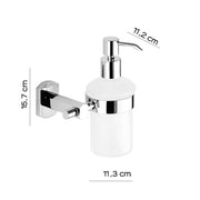 Dosasapone a parete con erogatore in metallo di Gedy serie Edera Plus - Cromato by CeramicStore | Lo specialista del tuo bagno