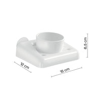 Portaspazzolini di Gedy serie Junior - Bianco