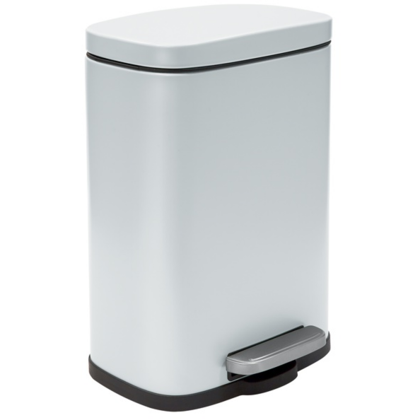 Pattumiera a pedale modello Akira in acciaio capienza 5 litri colore bianco opaco by CeramicStore | Lo specialista del tuo bagno