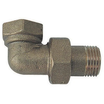 Raccordo curvo mf 3 pezzi ottone giallo 1