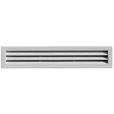 Griglia da incasso con rete l. 305 x h. 60 mm bianco