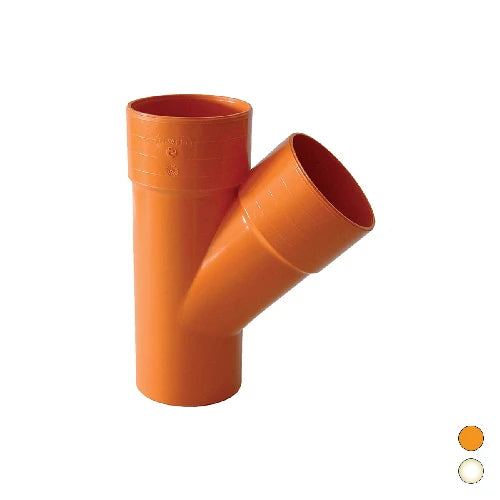 Derivazione 45 in pvc diam. 40