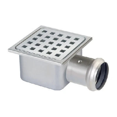 Piletta in acciaio inox 105x105 h. 62 mm