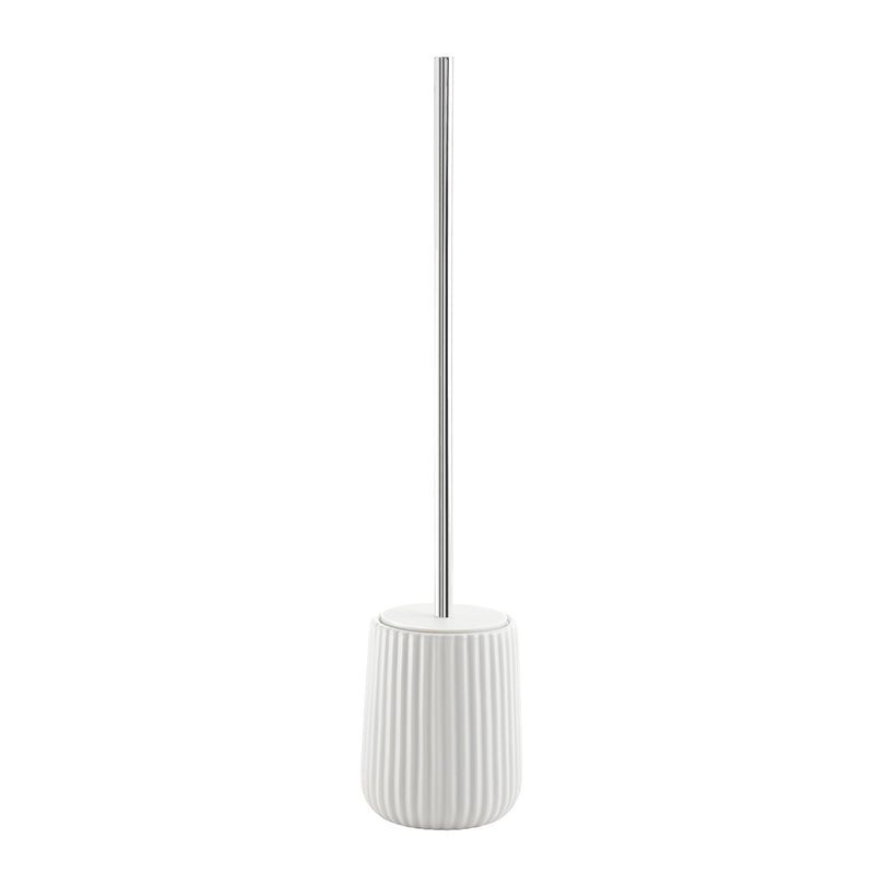 Scopino da appoggio Gedy modello Marika con ciuffo in setole - Bianco by CeramicStore | Lo specialista del tuo bagno