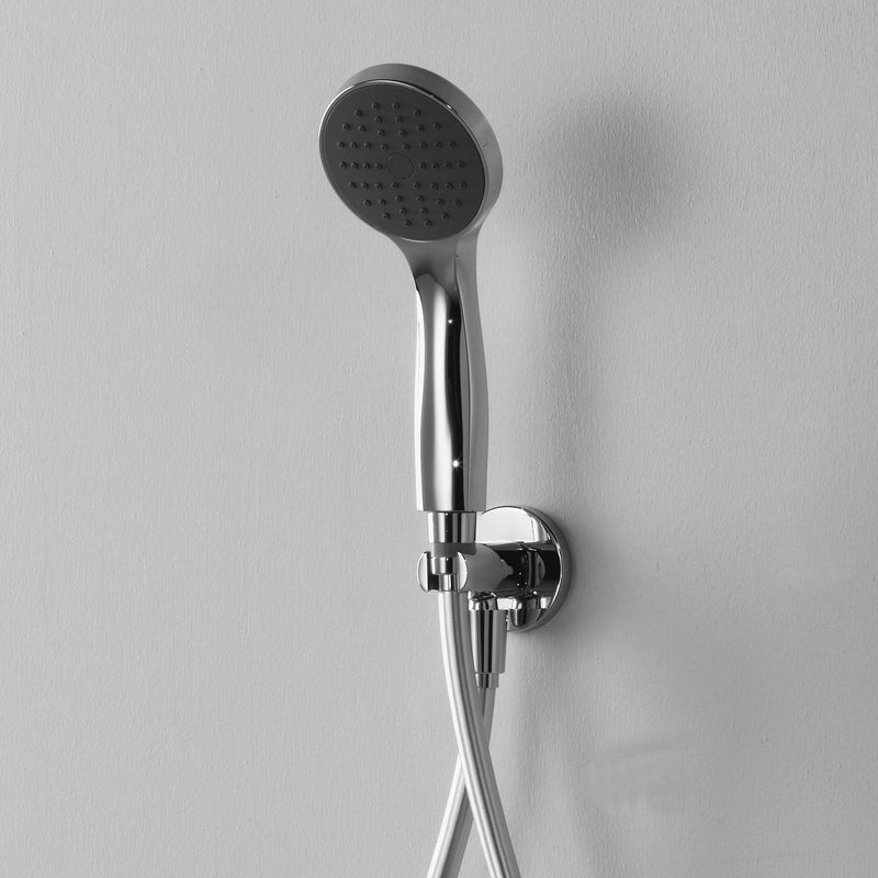 Set duplex ARES con doccetta tonda confort, flessibile e presa acqua con supporto by CeramicStore | Lo specialista del tuo bagno