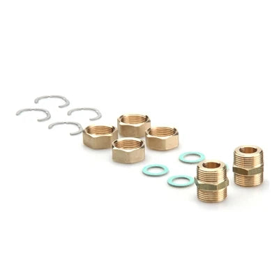 Set collegamento tubi acciaio corrugato per twin solar dn 16 3/4