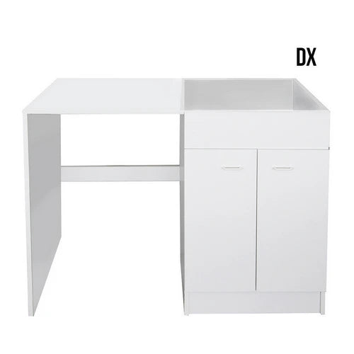 Sottolavello per lavastoviglie senza lavello inox per l. 120x60 bianco sx