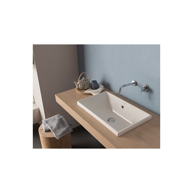 Lavabo da incasso 55x34 Ceramica Globo Stockholm FO056.BI by CeramicStore | Lo specialista del tuo bagno
