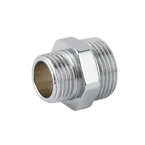 Niplles doppio ridotto mm ottone cromo 3/4 x 1