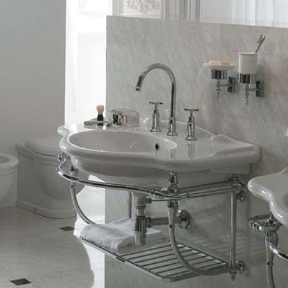 Lavabo sospeso 90x56 Ceramica Globo PAESTUM PA056.BI by CeramicStore | Lo specialista del tuo bagno