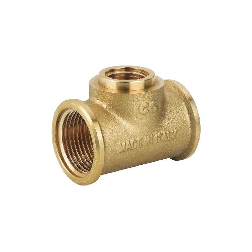 Tee ridotto fff in ottone giallo 1 x 3/4 x 1