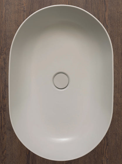 Lavabo da appoggio T-Edge 54x36 cm con bordo sottile Ceramica Globo