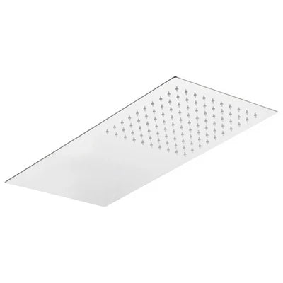 Soffione 1 getto rettangolare ultra piatto acciaio inox mm 500x250x3