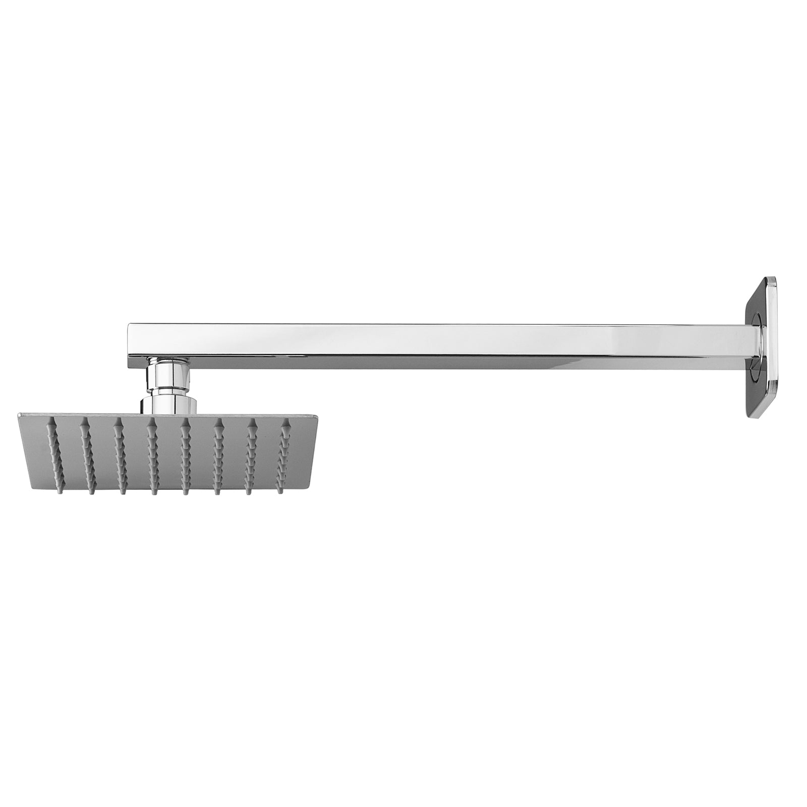 Soffione doccia Ares quadrato 15x15 cm ultraslim in acciaio inox con braccio doccia by CeramicStore | Lo specialista del tuo bagno