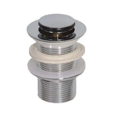 Piletta ottone per lavabo click-clack senza troppo pieno 1 1/4