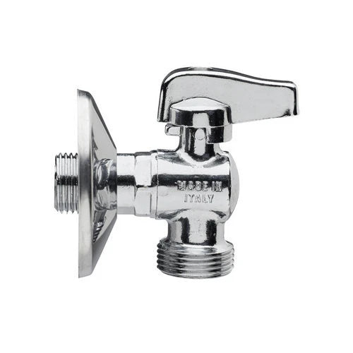 Rubinetto a sfera per lavatrice leva cromata 1/2 x 3/4
