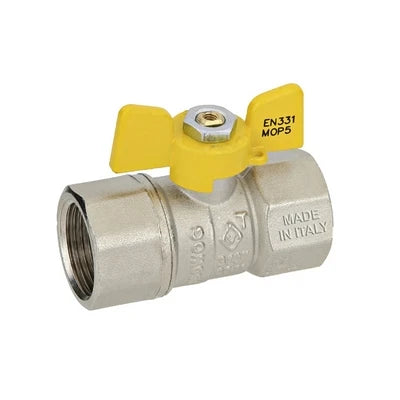 Valvola a sfera gas ff con farfalla mod. dakota 3/4 dn 15