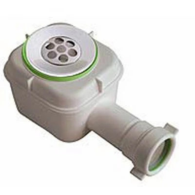 Pozzetto sifoide in pvc bianco splash per doccia 1 1/2 x diam. 80