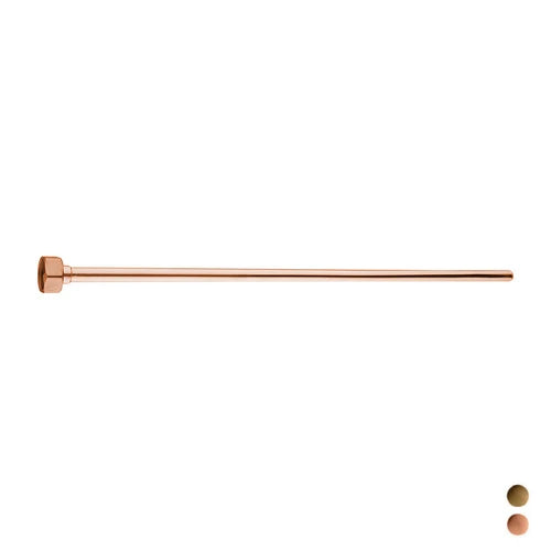 Tubo d. 10 con cartella e calotta g 1/2 bronzato