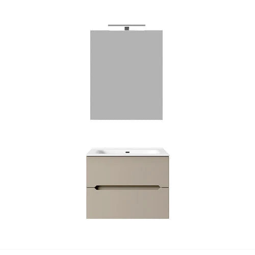 Mobile bagno sospeso linea talia da 60 cm larice bianco
